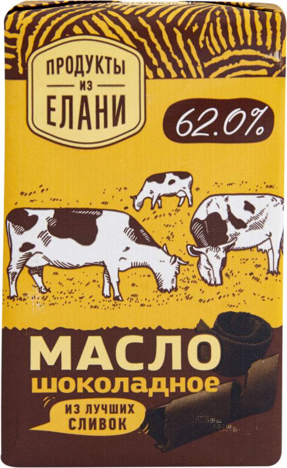 Масло шоколадное Продукты из Елани 62% 180г