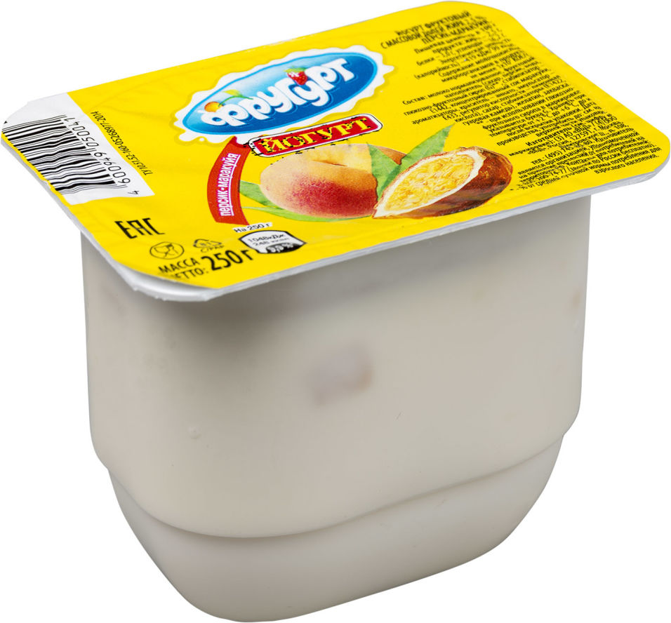 Йогурт Фругурт Персик 2.5% 250г