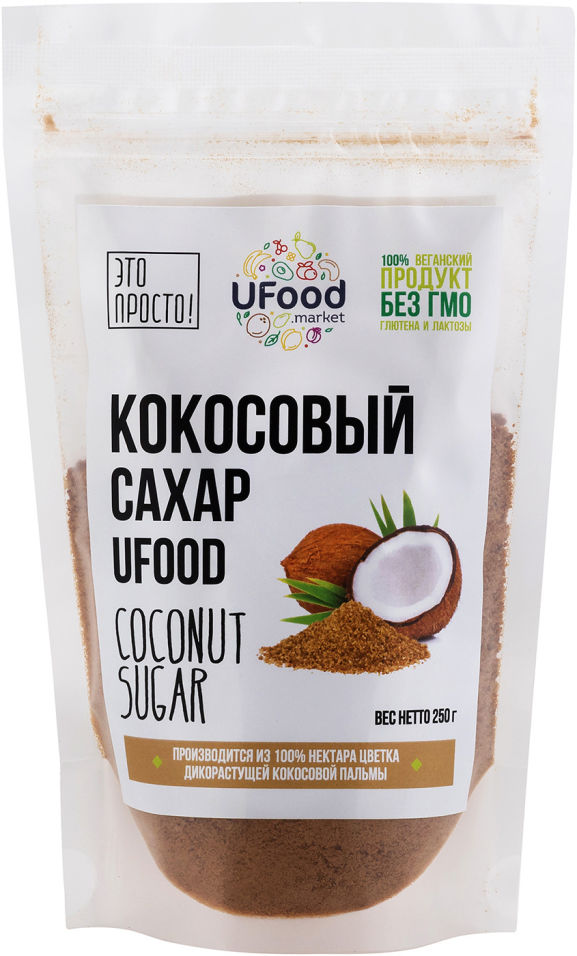 Сахар Ufood Кокосовый 250г