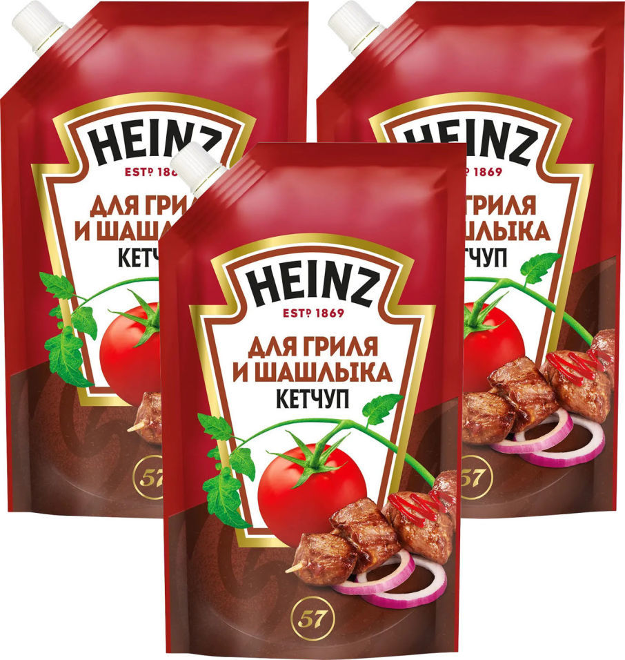 Кетчуп Heinz для Гриля и Шашлыка 320г (упаковка 3 шт.)