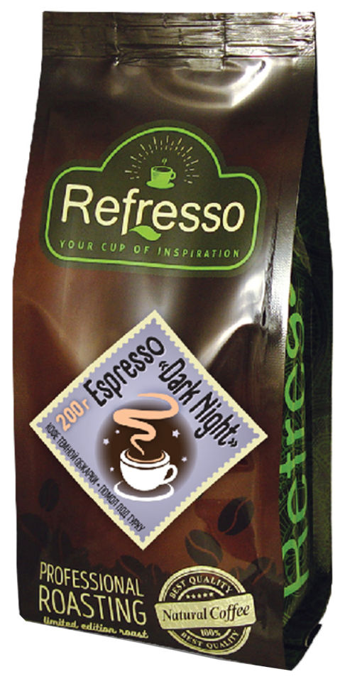 Кофе молотый Refresso Espresso Dark Night 200г