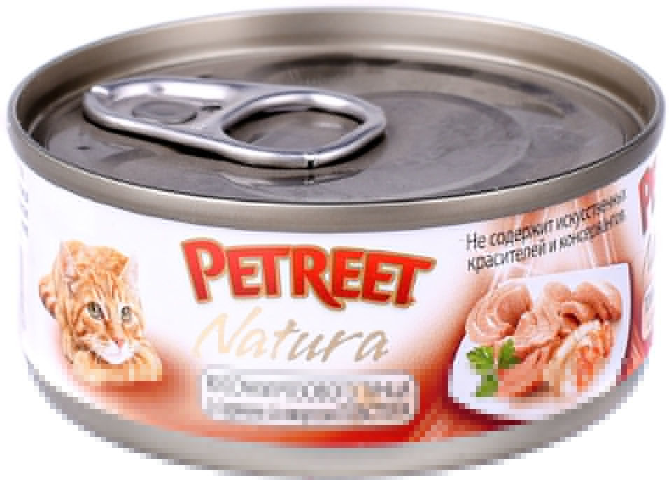 Корм для кошек Petreet Кусочки розового тунца с лобстером 70г (упаковка 12 шт.)