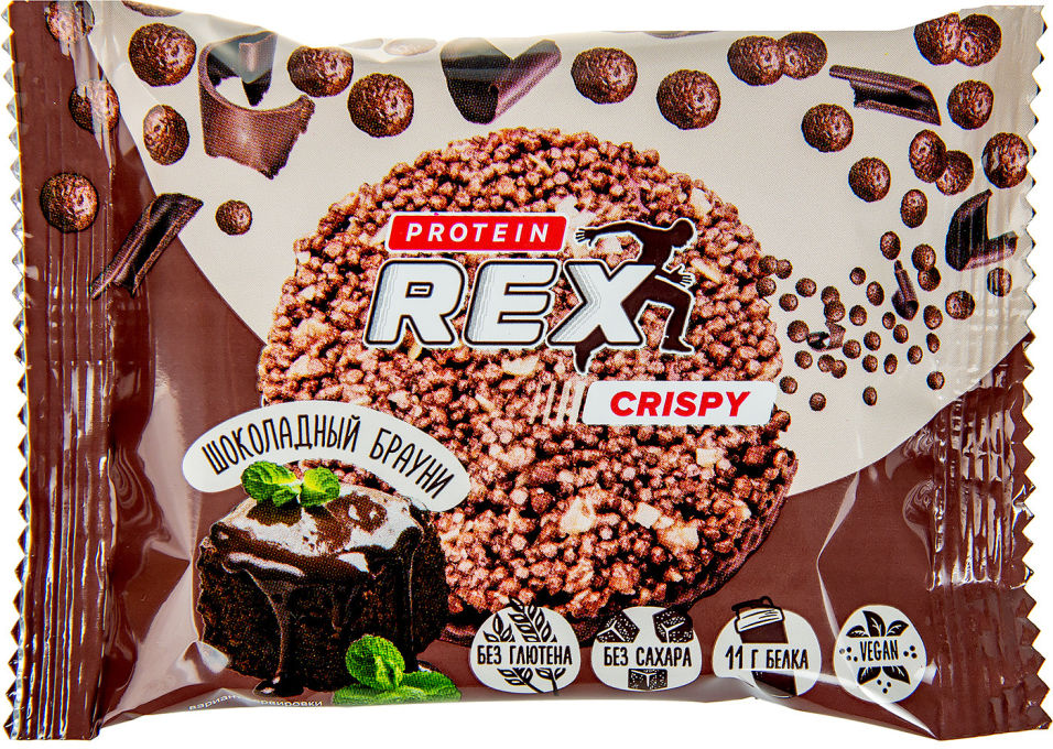 Хлебцы протеино-злаковые Proteinrex шоколадный Брауни 55г