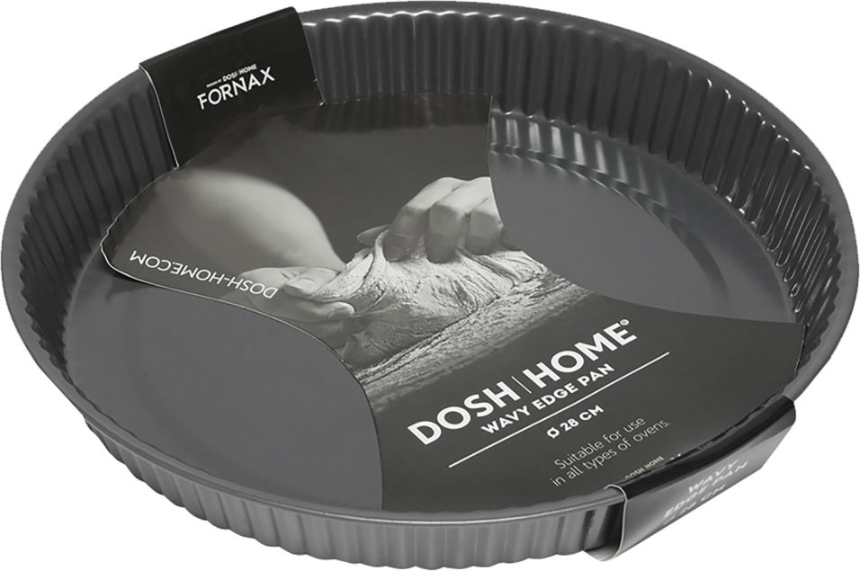 Форма для запекания Dosh Home Fornax с волнистыми краями 28см