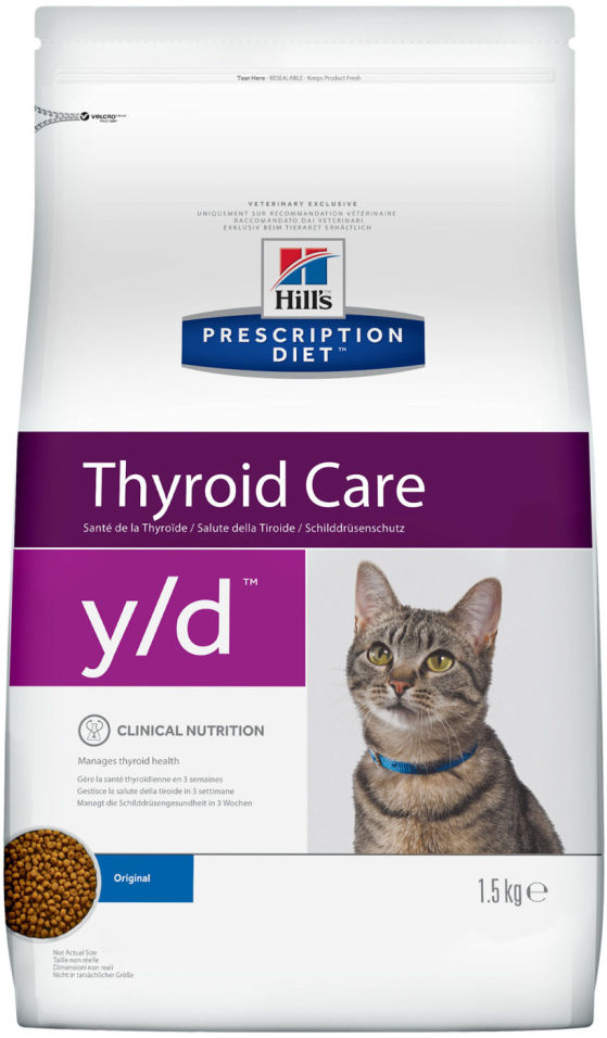 Сухой корм для кошек Hills Prescription Diet при проблемах щитовидной железы 1.5кг