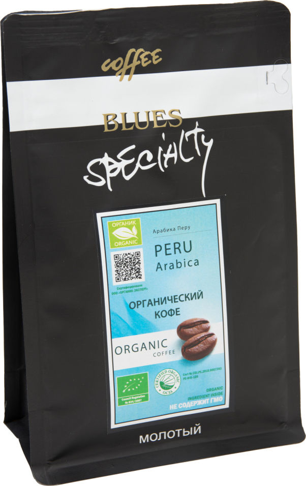 Кофе молотый Coffe Blues Organic Перу 200г