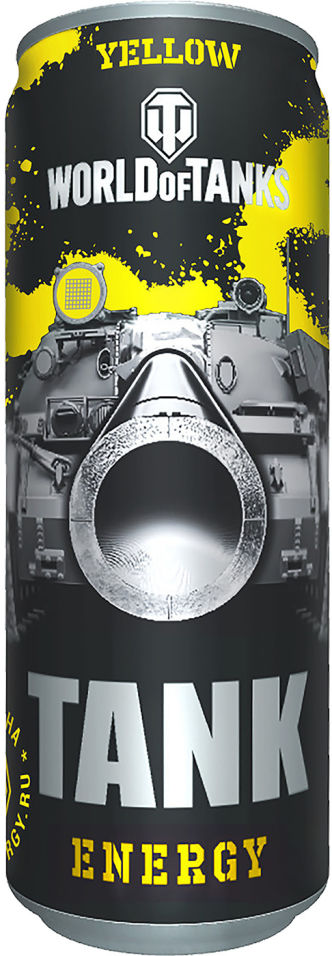 Напиток World of Tanks энергетический Yellow 450мл