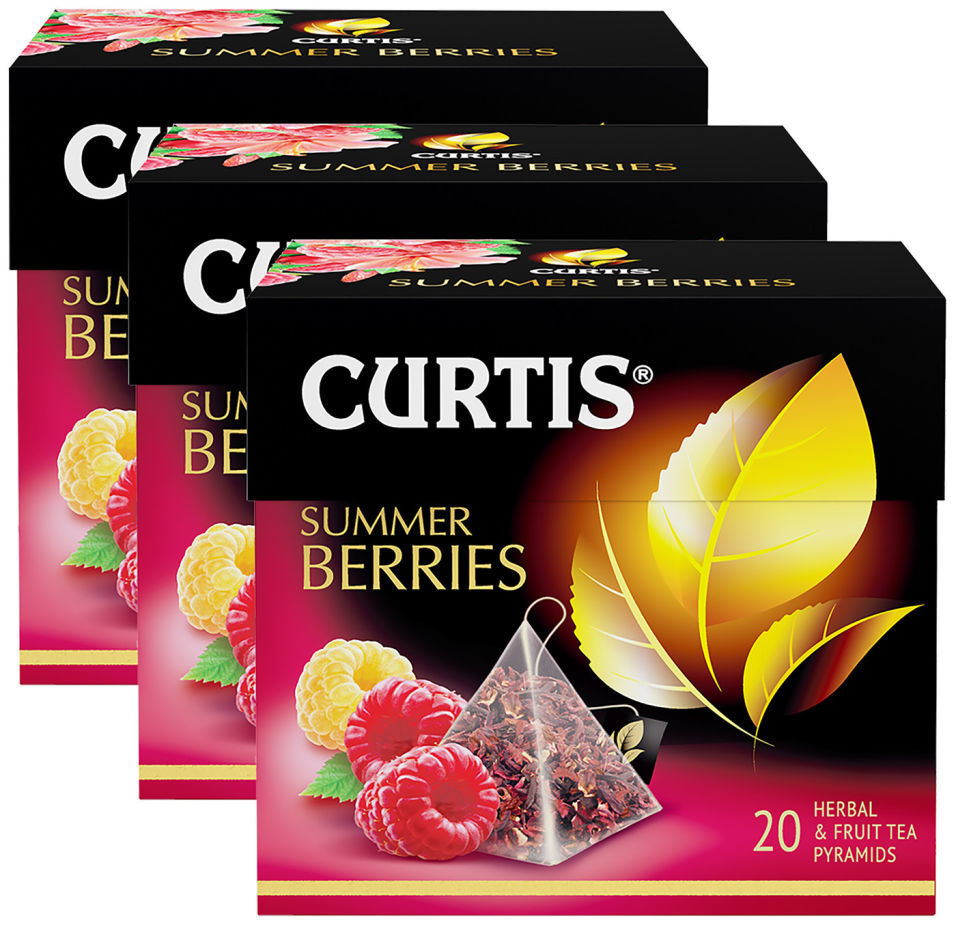 Чай фруктовый Curtis Summer Berries 20 пак (упаковка 3 шт.)