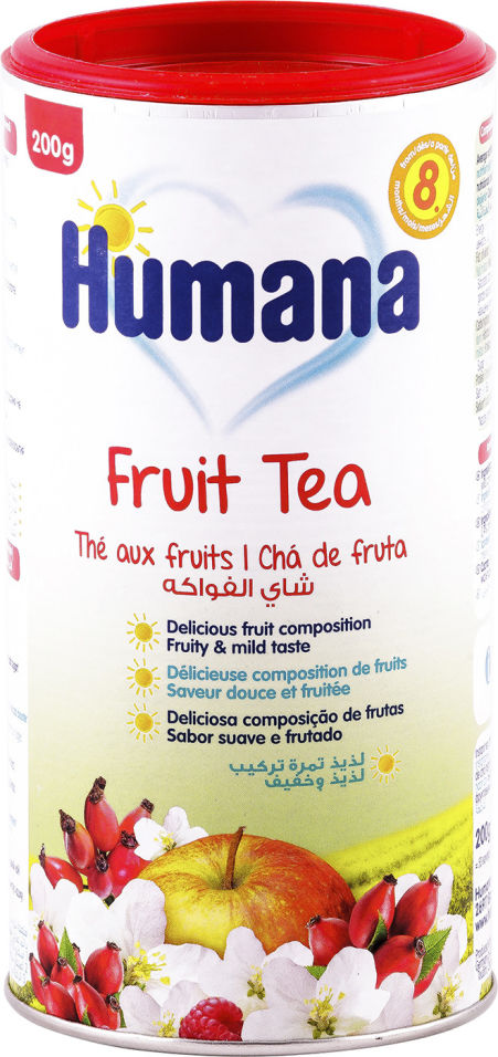 Чай фруктовый детский Humana с 8 месяцев 200г