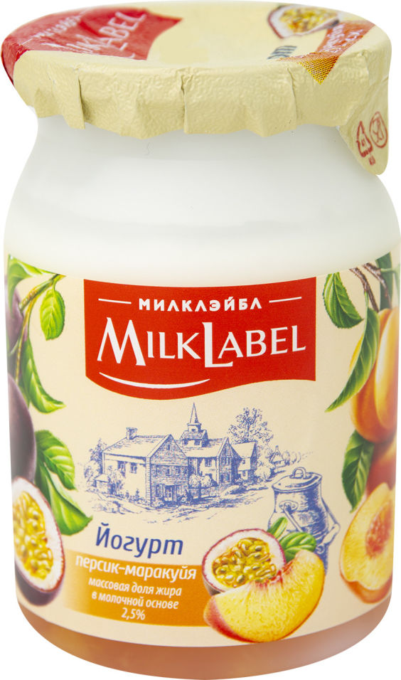 Йогурт MilkLabel Персик-маракуйя 2.5% 130г