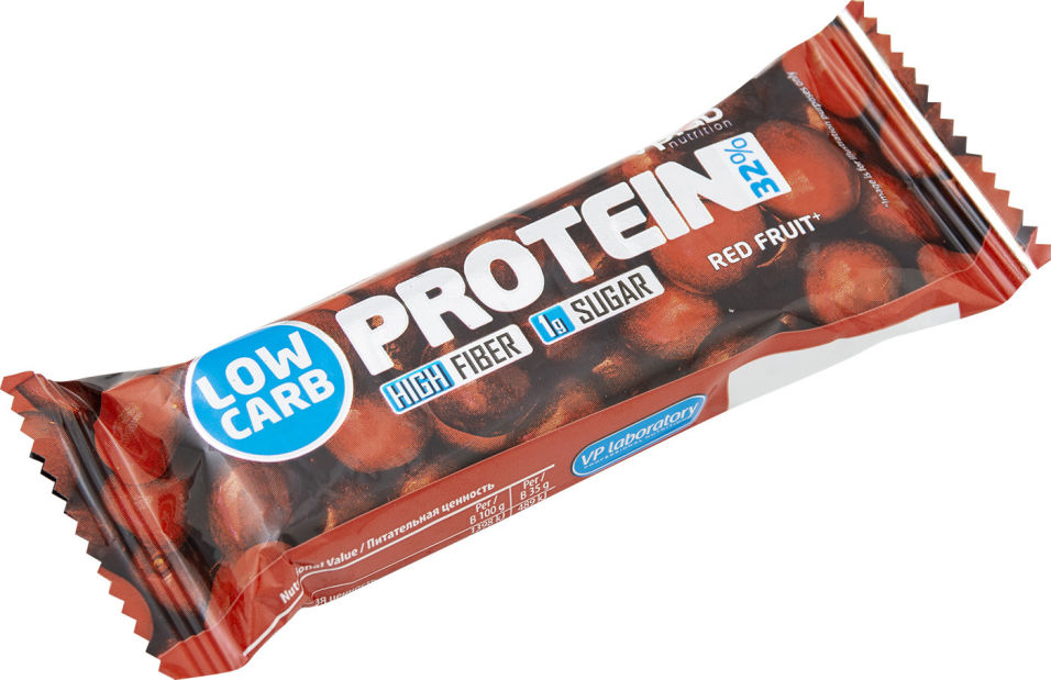 Батончик протеиновый Vplab Low Carb Protein Bar Красные ягоды 35г