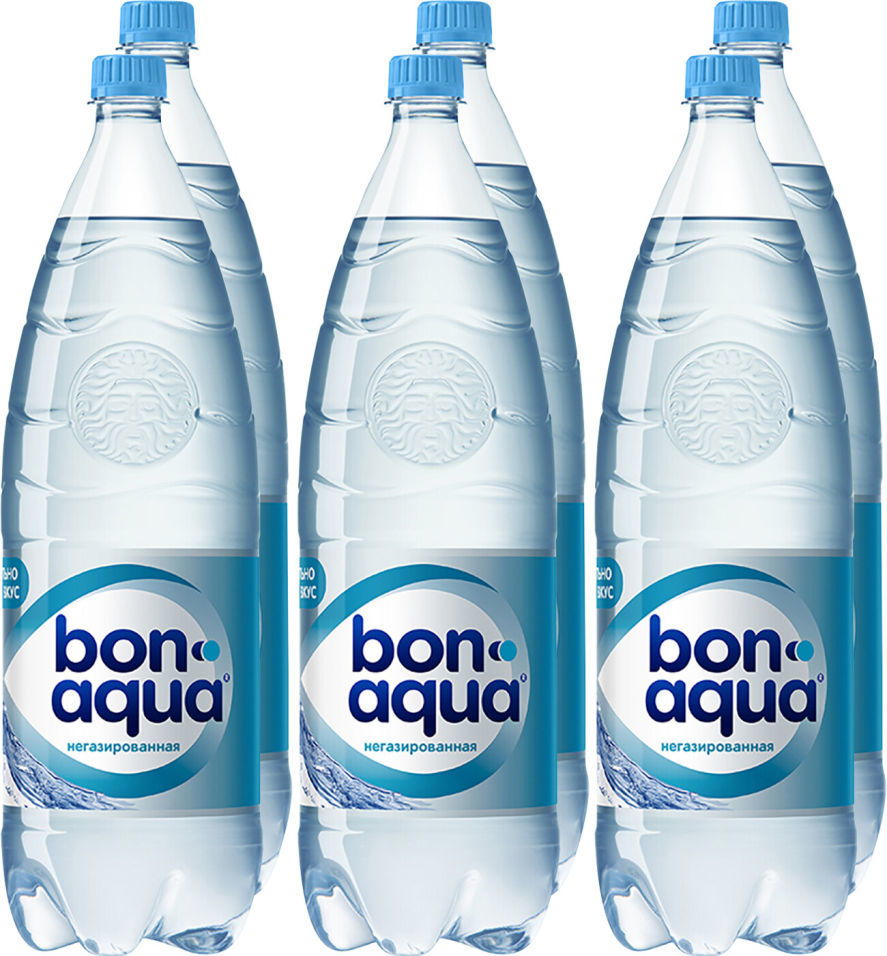 Вода Bonaqua питьевая негазированная 2л (упаковка 6 шт.)