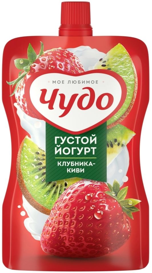 Йогурт Чудо Клубника-киви 2.6% 110г