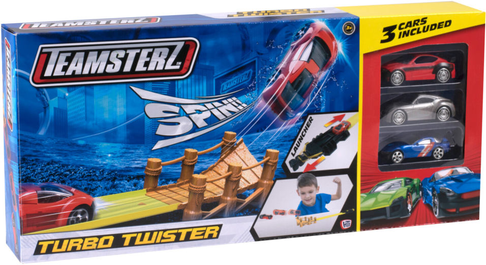 Игровой набор Teamsterz Трасса Turbo Twister с 3 машинками