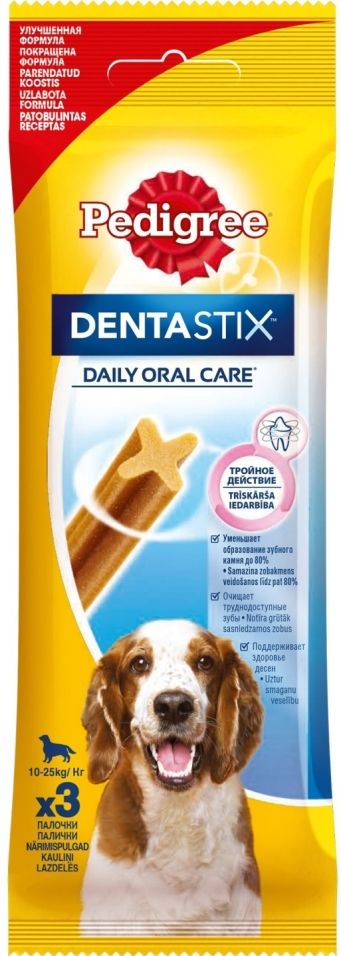 Лакомство для собак Pedigree Dentastix для ухода за зубами 77г (упаковка 6 шт.)