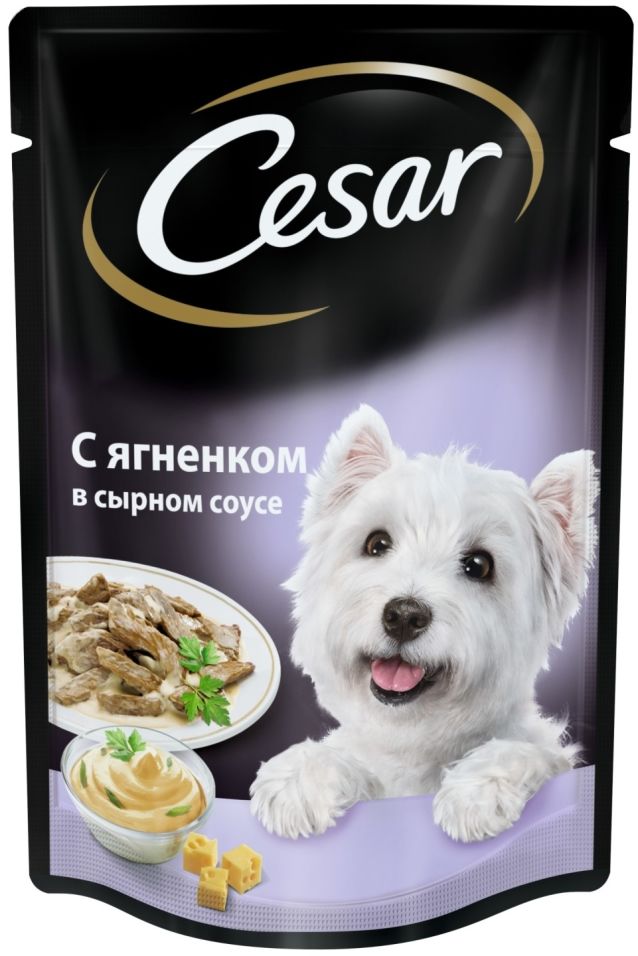 Корм для собак Cesar ягненок в сырном соусе 85г