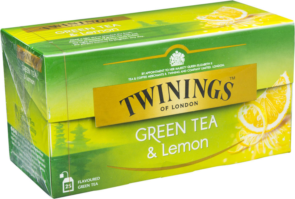 Чай зеленый Twinings с лимоном 25*1.6г
