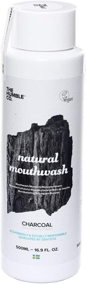 Ополаскиватель для полости рта Humble Natural Mouthwash древесный уголь 500мл