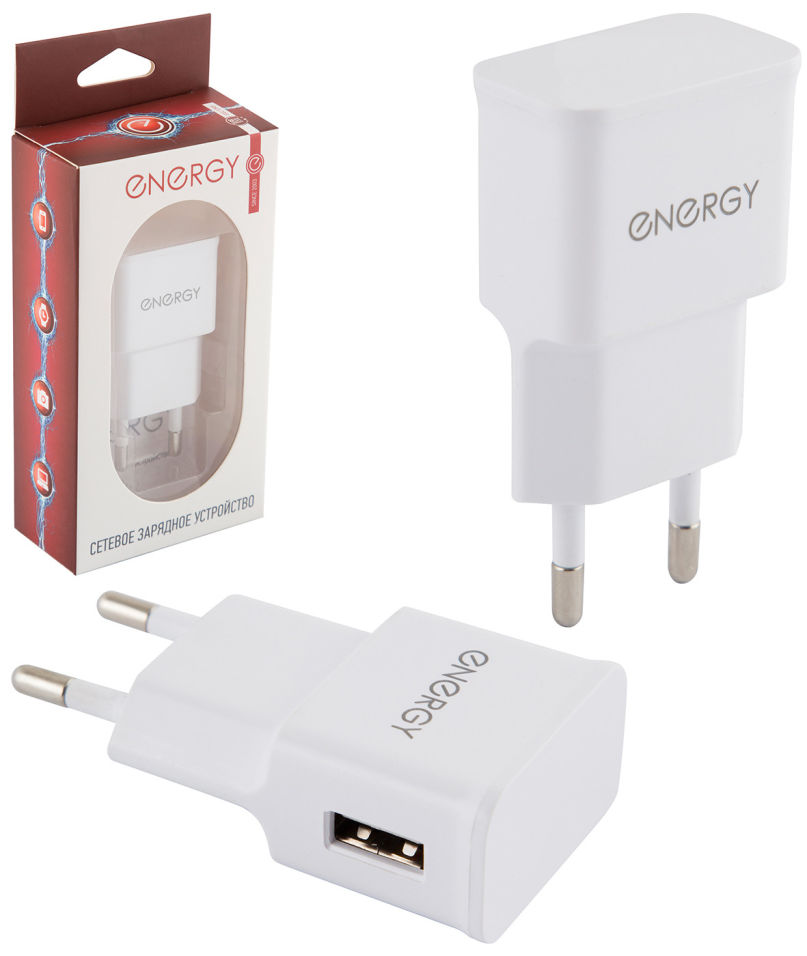 Зарядное устройство Energy ET-09 сетевое белый 22990₽