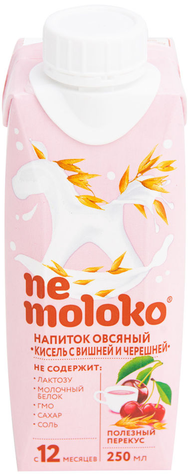 Напиток Nemoloko Кисель овсяной Вишня и Черешня 250мл