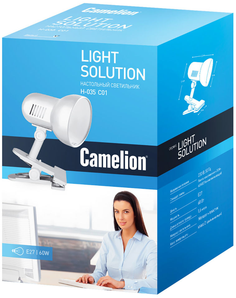 Отзывы о Светильнике настольном Camelion H-035 220В 60Вт белом Отзывы о Светильнике настольном Camelion H-035 220В 60Вт белом