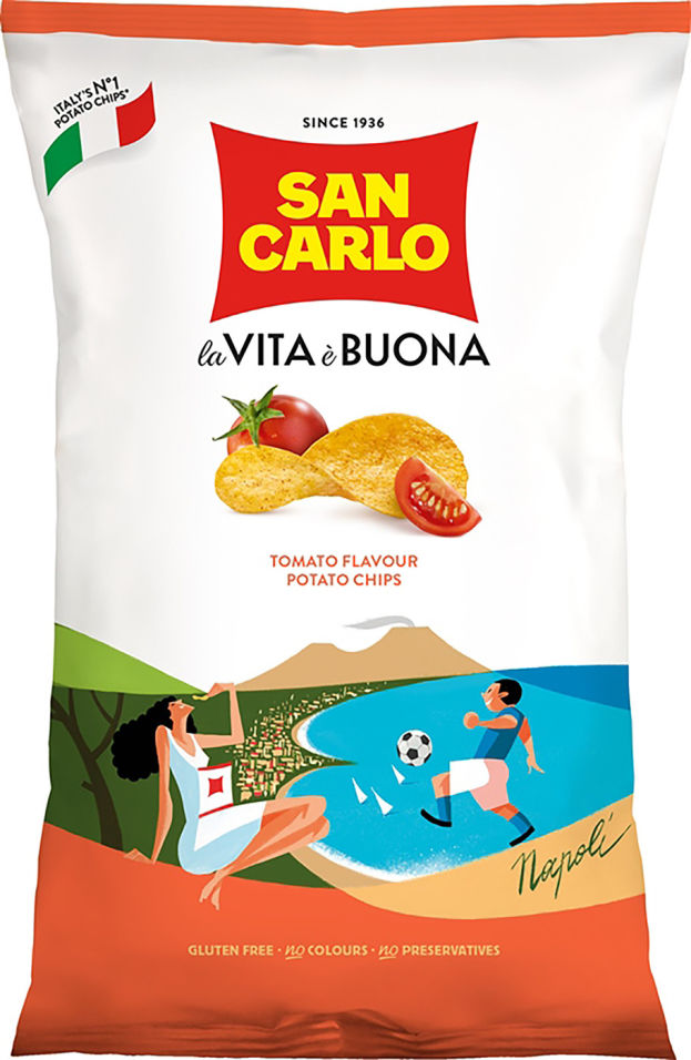 Чипсы San Carlo Piu Gusto Томат 150г