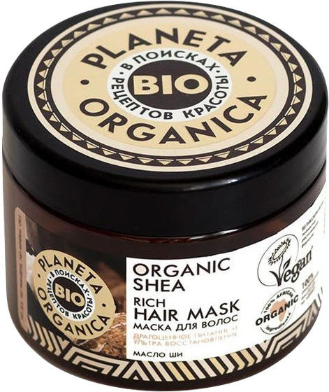 Маска для волос Planeta Organica Organic Shea Драгоценное питание и ультра восстановление 300мл 336₽