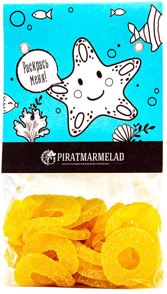 Мармелад Pirat Marmelad Ананасовые кольца 200г