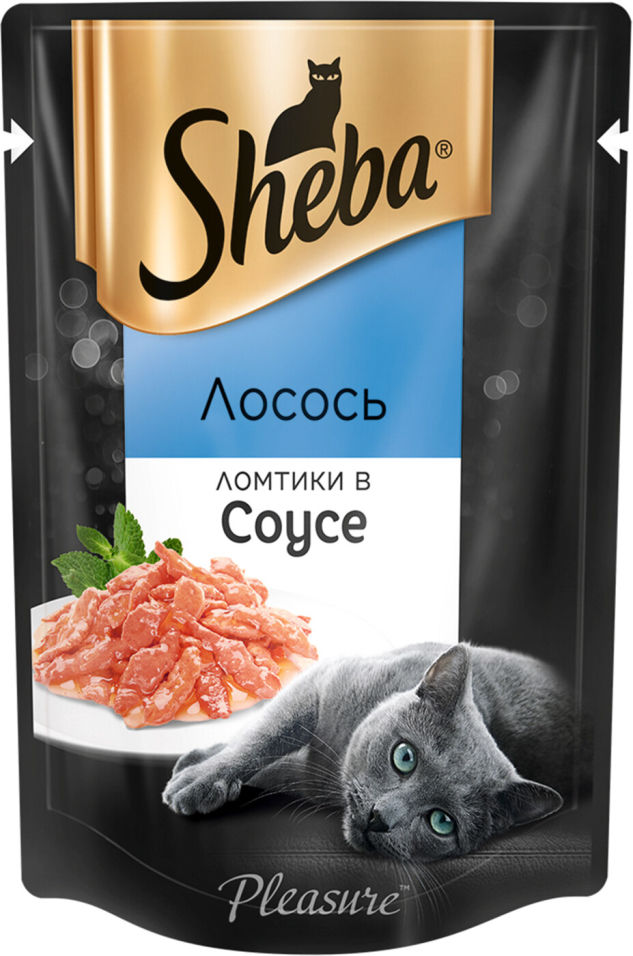 Корм для кошек Sheba Pleasure Ломтики лосося в соусе 85г Корм для кошек Sheba Pleasure Ломтики лосося в соусе 85г