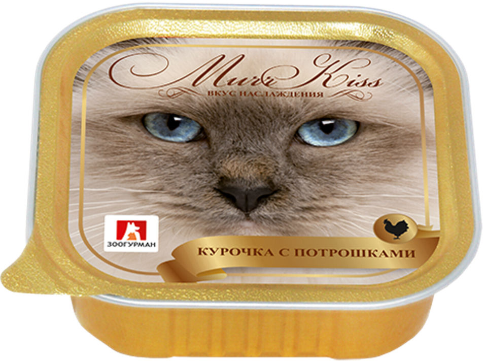 Корм для кошек Зоогурман Murr Kiss Курочка с потрошками 100г Корм для кошек Зоогурман Murr Kiss Курочка с потрошками 100г
