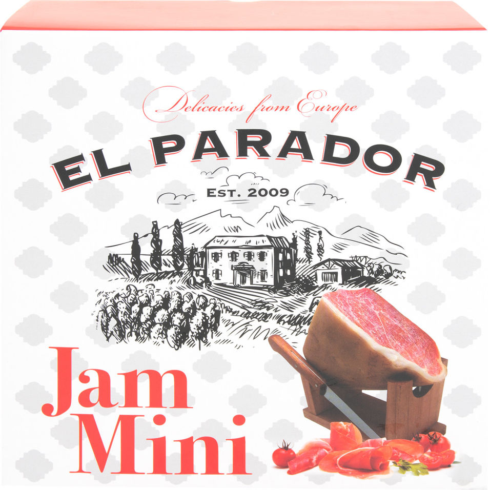 Окорок El Parador Прошутто сыровяленый и Хамонера с ножом 1.2кг