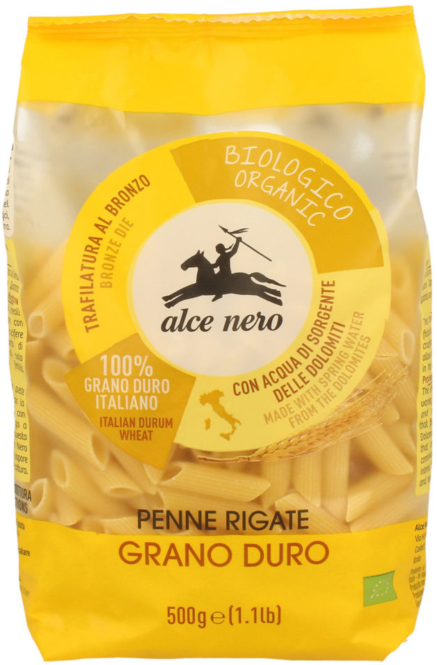 Макароны Alce Nero Penne Rigate Biologici-Organic 500г
