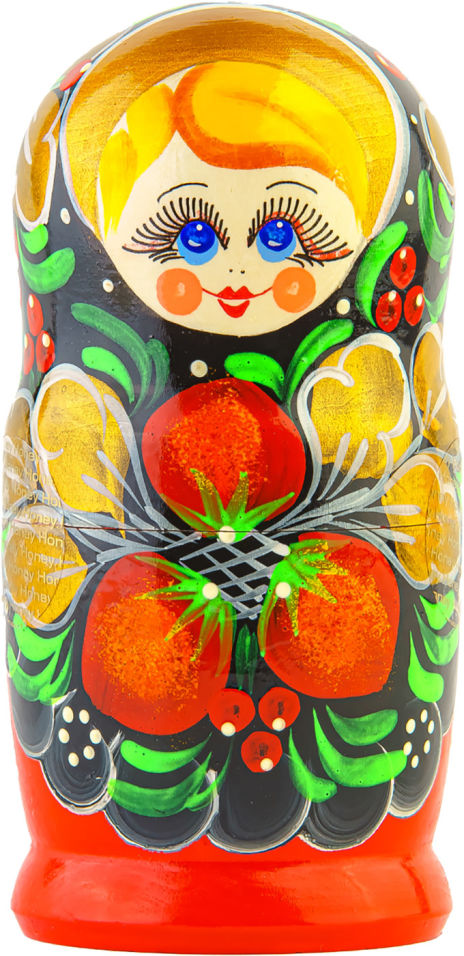 Мед Сердце Алтая Гречишный луговой в матрешке Хохлома 160г