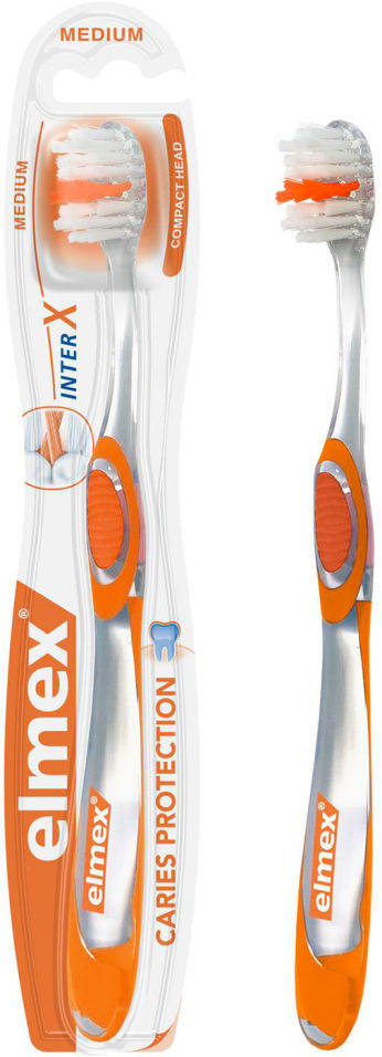 Зубная щетка Elmex Защита от кариеса средней жесткости в ассортименте