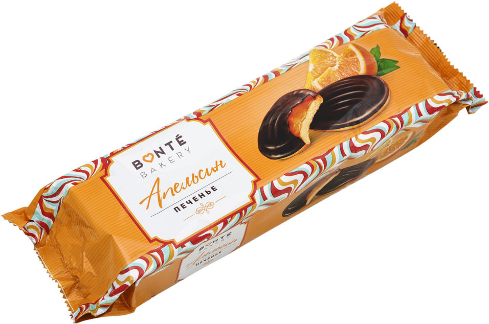 Печенье Bonte Bakery Апельсиновое сдобное 137г