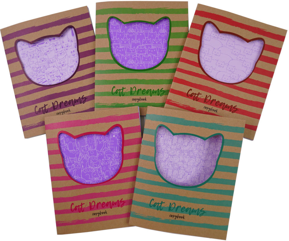 Тетрадь общая Unnikaland Котики клетка А5 48л в ассортименте