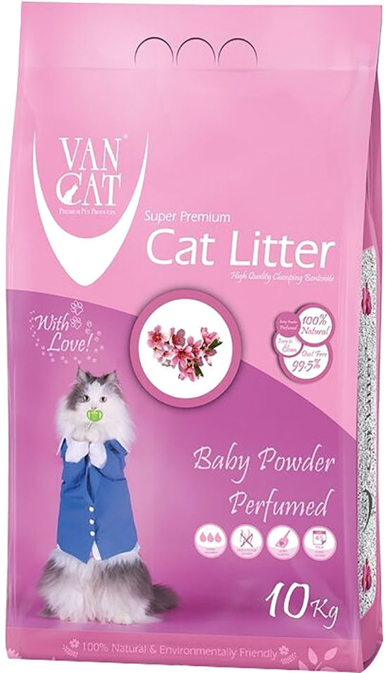 Отзывы о Наполнителе для кошачьего туалета Van Cat Детская присыпка комкующийся 10кг Отзывы о Наполнителе для кошачьего туалета Van Cat Детская присыпка комкующийся 10кг