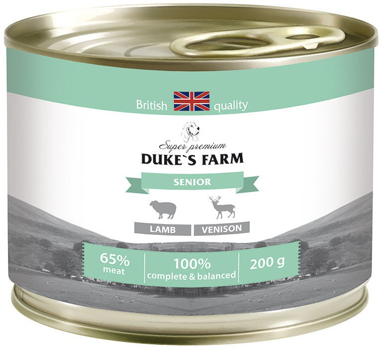 Корм для собак Dukes Farm Ягненок и оленина 200г Корм для собак Dukes Farm Ягненок и оленина 200г