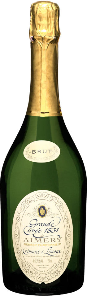 Отзывы о Вине Grande Cuvee 1531 de Aimery Cremant de Limoux белом игристом брют 12% 0.75л Отзывы о Вине Grande Cuvee 1531 de Aimery Cremant de Limoux белом игристом брют 12% 0.75л