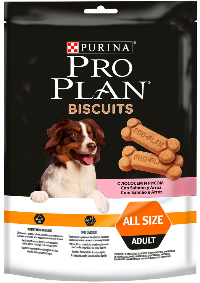 Лакомство для собак Pro Plan Biscuits Лосось и рис 175г Лакомство для собак Pro Plan Biscuits Лосось и рис 175г