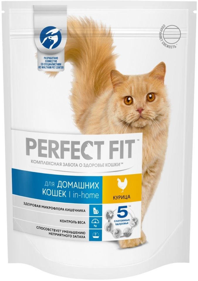 Сухой корм для кошек Perfect Fit In-Home с курицей 190г Сухой корм для кошек Perfect Fit In-Home с курицей 190г