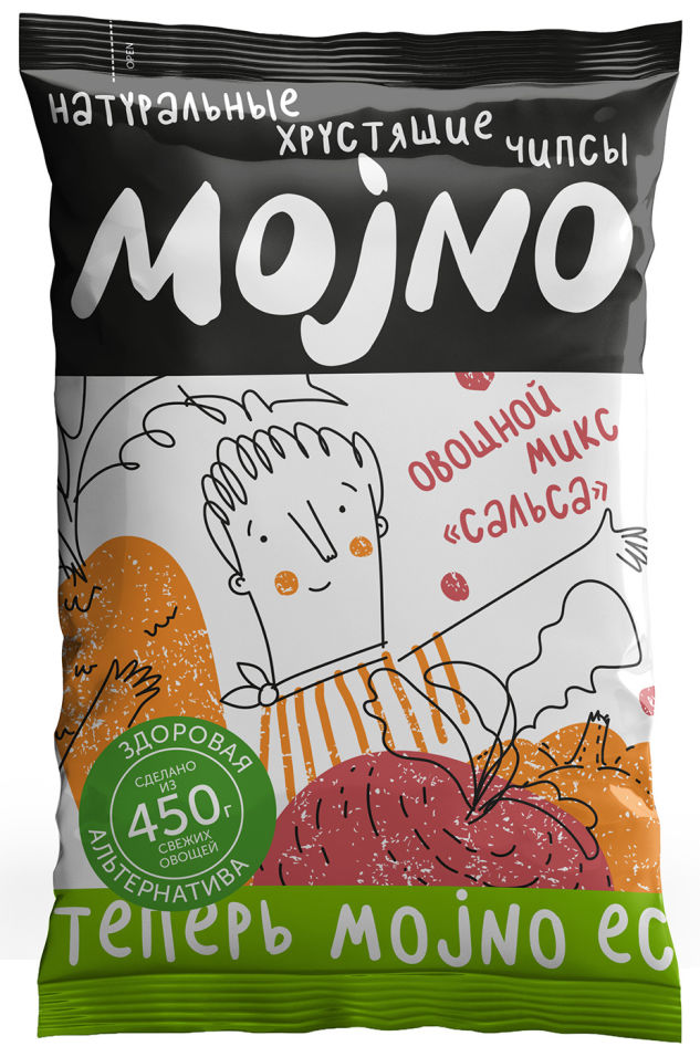 Чипсы MOjNO натуральные Овощной микс сальса 75г