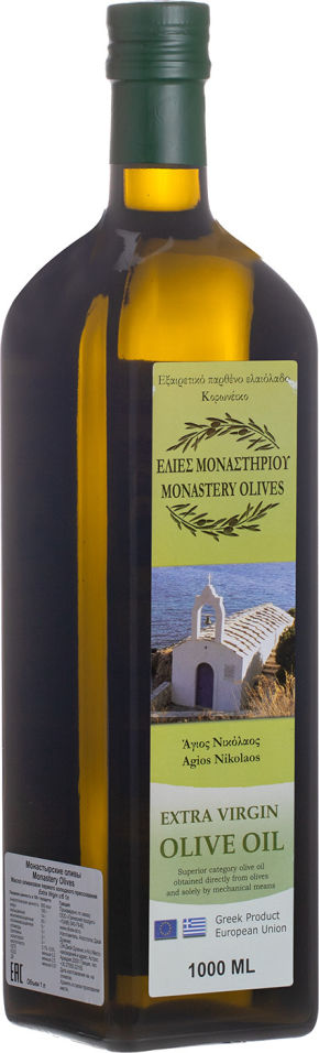 Масло оливковое Монастырские оливы Extra Virgin 1л