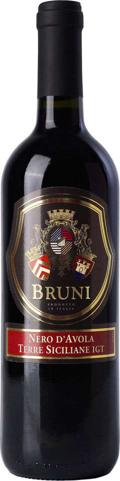 Отзывы о Вине Bruni Nero d'Avola красном полусухом 13% 0.75л Отзывы о Вине Bruni Nero d'Avola красном полусухом 13% 0.75л