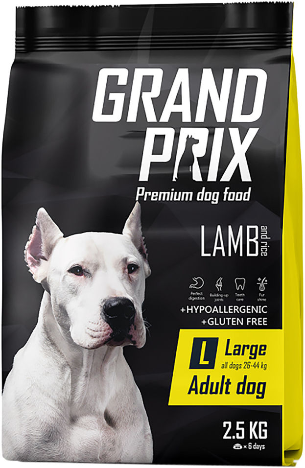 Корм для собак Grand Prix Large Adult Ягненок 2.5кг Корм для собак Grand Prix Large Adult Ягненок 2.5кг