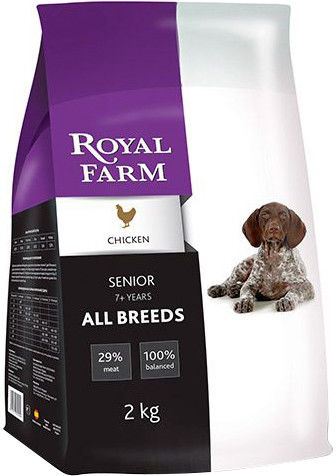 Сухой корм для собак Royal Farm Senior Курица 2кг Сухой корм для собак Royal Farm Senior Курица 2кг