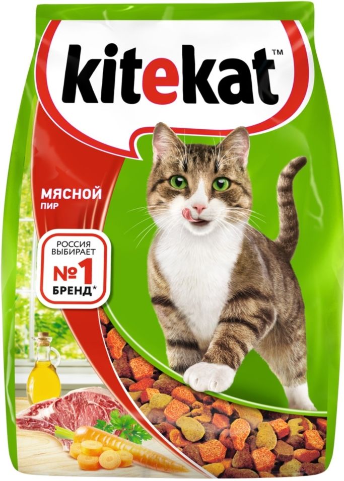 Сухой корм для кошек Kitekat Мясной Пир 800г Сухой корм для кошек Kitekat Мясной Пир 800г