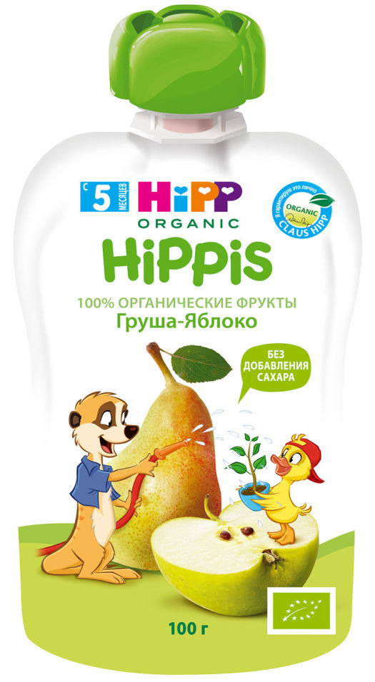 Пюре HiPP Hippis Груша-Яблоко 100г