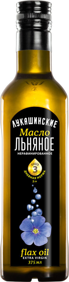 Масло льняное Лукашинские 375мл