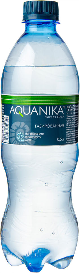 Вода Aquanika минеральная газированная 500мл